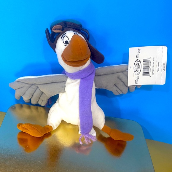 DISNEY STORE NWT VINTAGE 1990s THE RESCUERS BEAN BAG PLUSH COMPLETE SET OF 3 - Picture 8 of 16